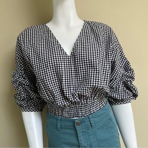 K / Lab Gingham Top